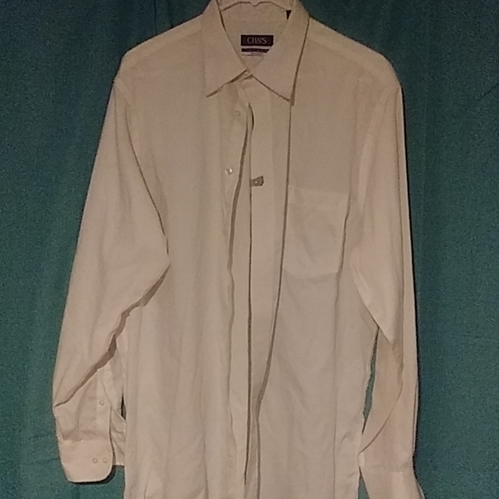 Chaps white long sleeve dress shirt